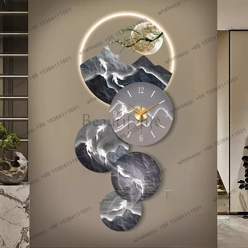 Best Sellers Art Mural Fashion Wall Watch Modern Aesthetic Minimalist Chinese Style Clock Wall Creative Silent Reloj De Pared Ho
