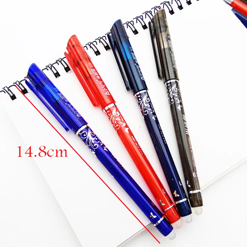 1 Pcs Erasable Gel Pen Red Blue Black ink 0.5mm Student School Stationery Office Supplies