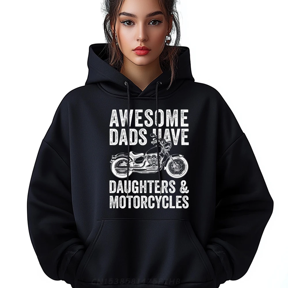 

Cute Awesome Dads Have Daughters And Casual Sweatshrt Crew Neck Man Hoodies Long Sleeve Father Day Casual Hoodies