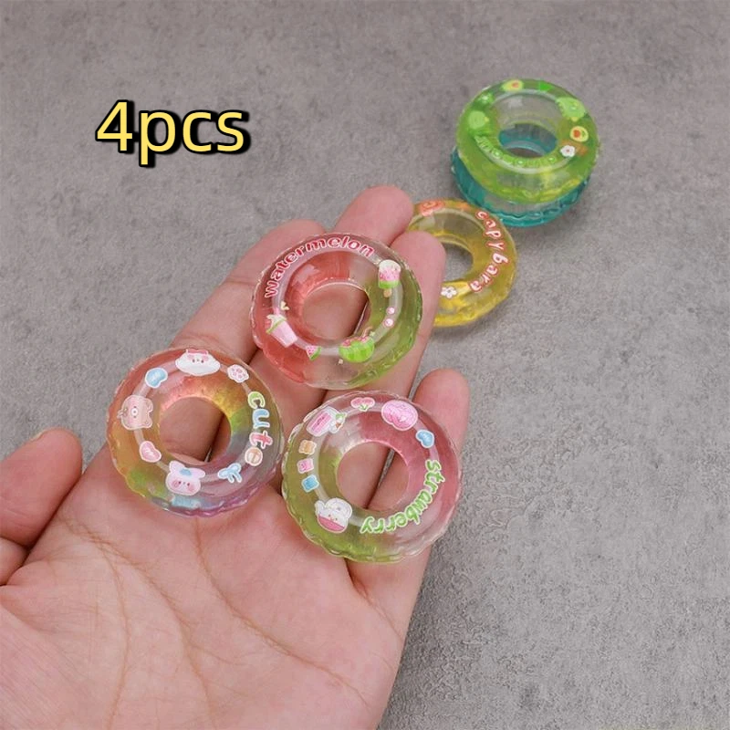 

Кукольный домик из смолы, миниатюрная имитация плавательного кольца, модель игрушки, нарядные аксессуары для кукол, 4 шт., украшение для детской игровой сцены