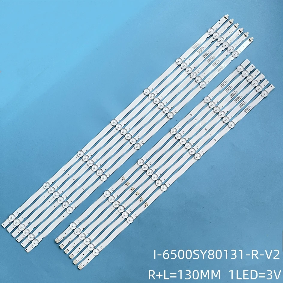 Striscia di retroilluminazione a LED 13LED per SONY KD-65X7500H KD-65XG8096 KD-65X75CH KD-65X750H XBR-65X800G KD-65X8000G I-6500SY80131-R-V2 L-V2