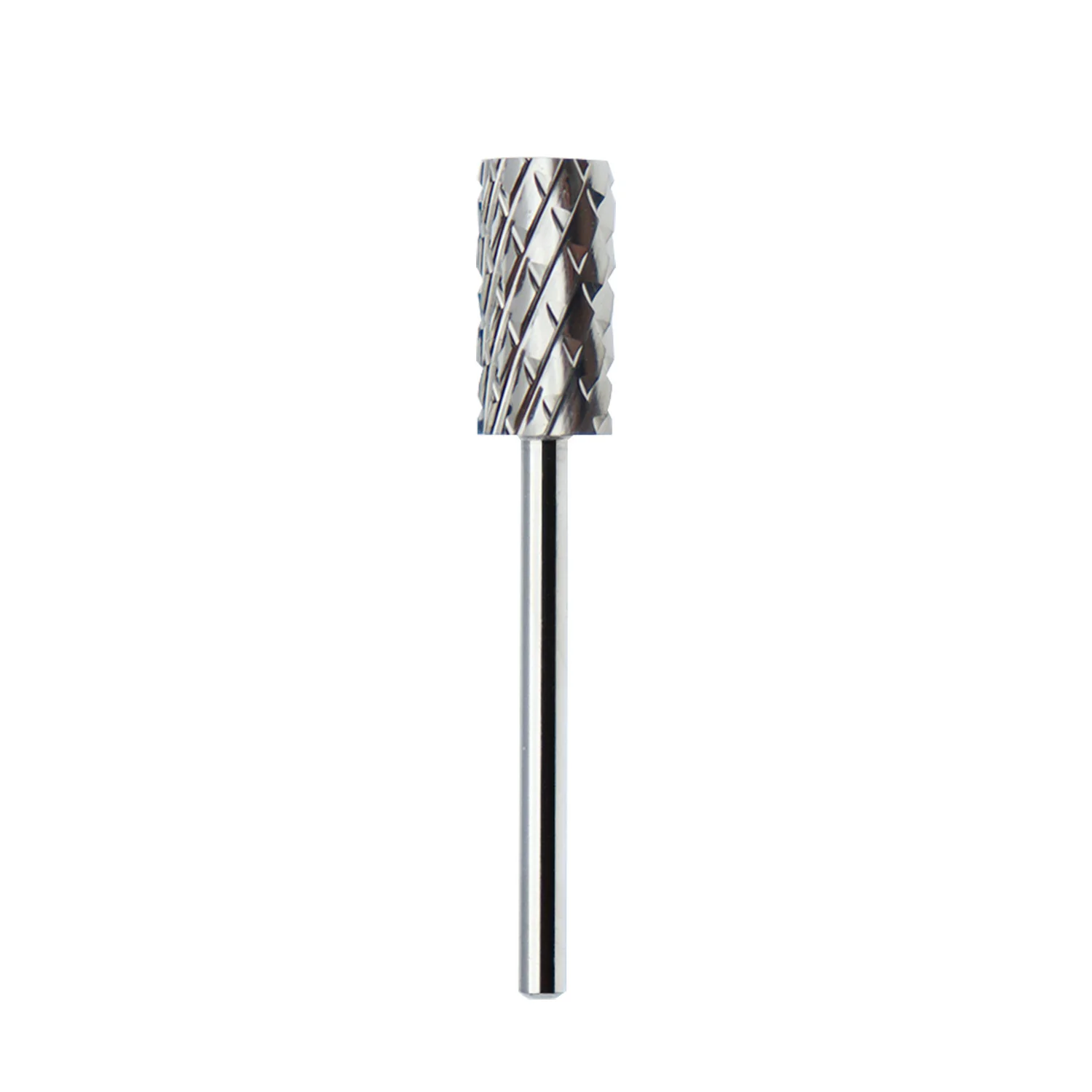 3/32 "Grote Vat Plat Top Zilvercarbide Nagelboor Voor Manicure, Pedicure En Acryl (Grit: 4x Extra Grof-4xc, 1 Stuk)