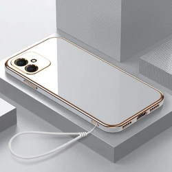 For Samsung Galaxy A05 Case Samsung SM-A055F Phone Case Straight edge electroplate Plating ShockProof Silicone Back Soft Cover