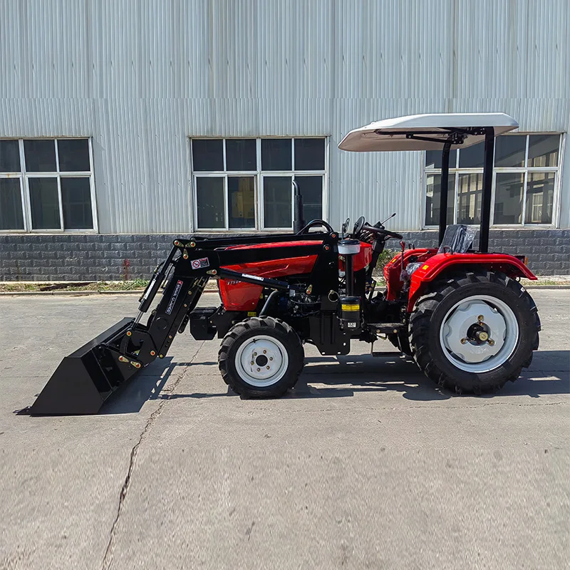 High Quality 4x4 Mini 50hp Tractor for Sale Chinese Small Farm Tractors Agriculture Excavating Tractor view 2