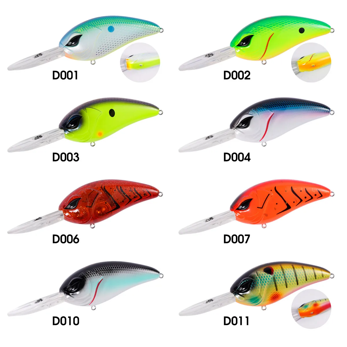 DYY Deep Diving Crankbaits 8cm 30.5g Slow Floating Wobbler Minnow High Quality Artificial Hard Bait for Bass Pike Fishing Lures