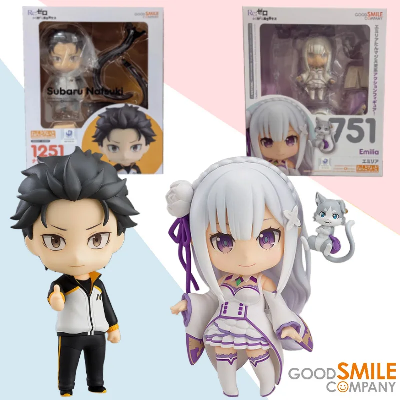 

GSC Nendoroid No.1251 Subaru Natsuki No.751 Emilia Re: Life a Different World from Zero Movable Model Collectible Figure Gift