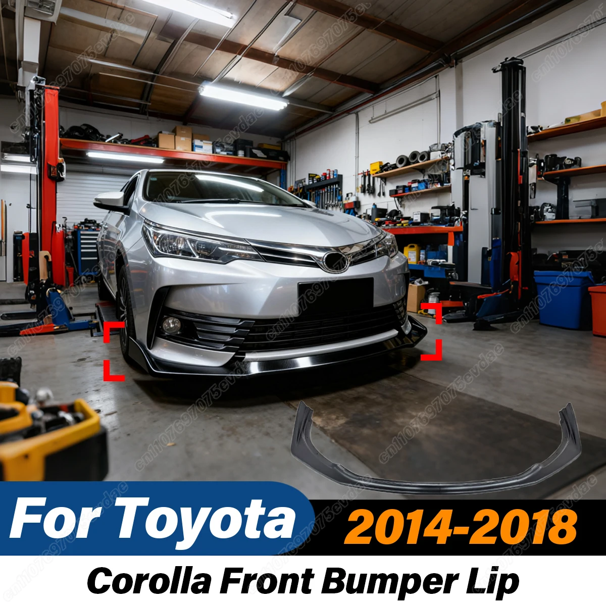 

Для Toyota Corolla 2014 2015 2016 2017 2018 передний бампер, разделитель губ, внешние аксессуары для автомобиля, комплекты кузова, защита, спойлер