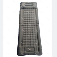 Strap Foot Pump Outdoor Inflatable Mat Lightweight Portable Camping Mattress Car Nap Moisture-Proof Pad