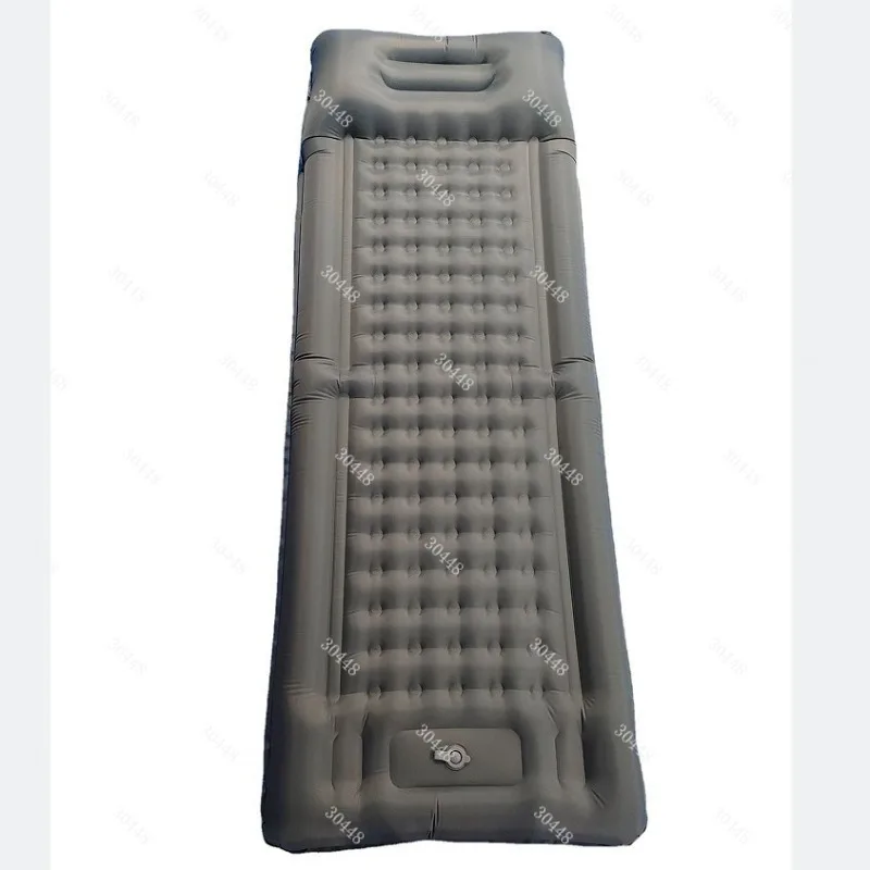 Strap Foot Pump Outdoor Inflatable Mat Lightweight Portable Camping Mattress Car Nap Moisture-Proof Pad
