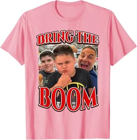 أحضر The Boom Rizzler-Camiseta divertida de regalo para hombre camiseta humoristica a la moda para niños camiseta con fraema