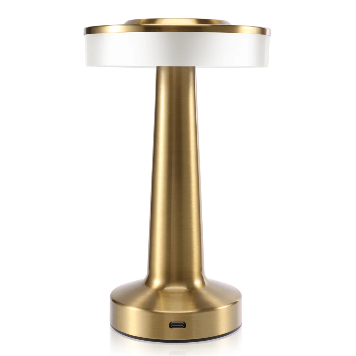 Touch LED Rechargeable Table Lamp Dining Table Hotel Bar Table Lamp Outdoor Small Night Lamp Decorative Table Lamp,GoldB84B
