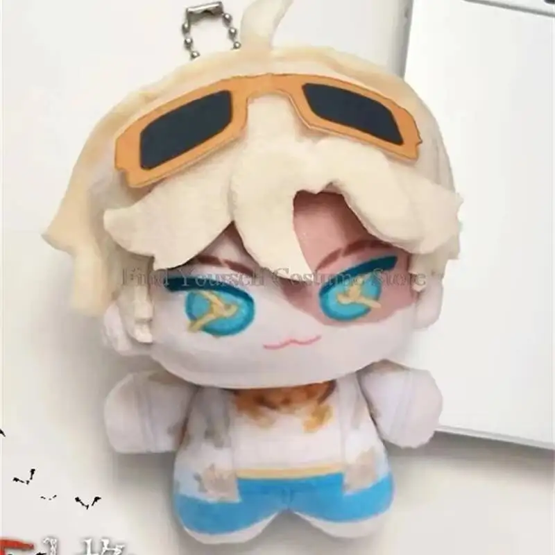 

10CM Anime Identity V Cosplay Survivors Prospector Norton Campbell Summer Skin Soft Plush Pendant Key Chain Gift