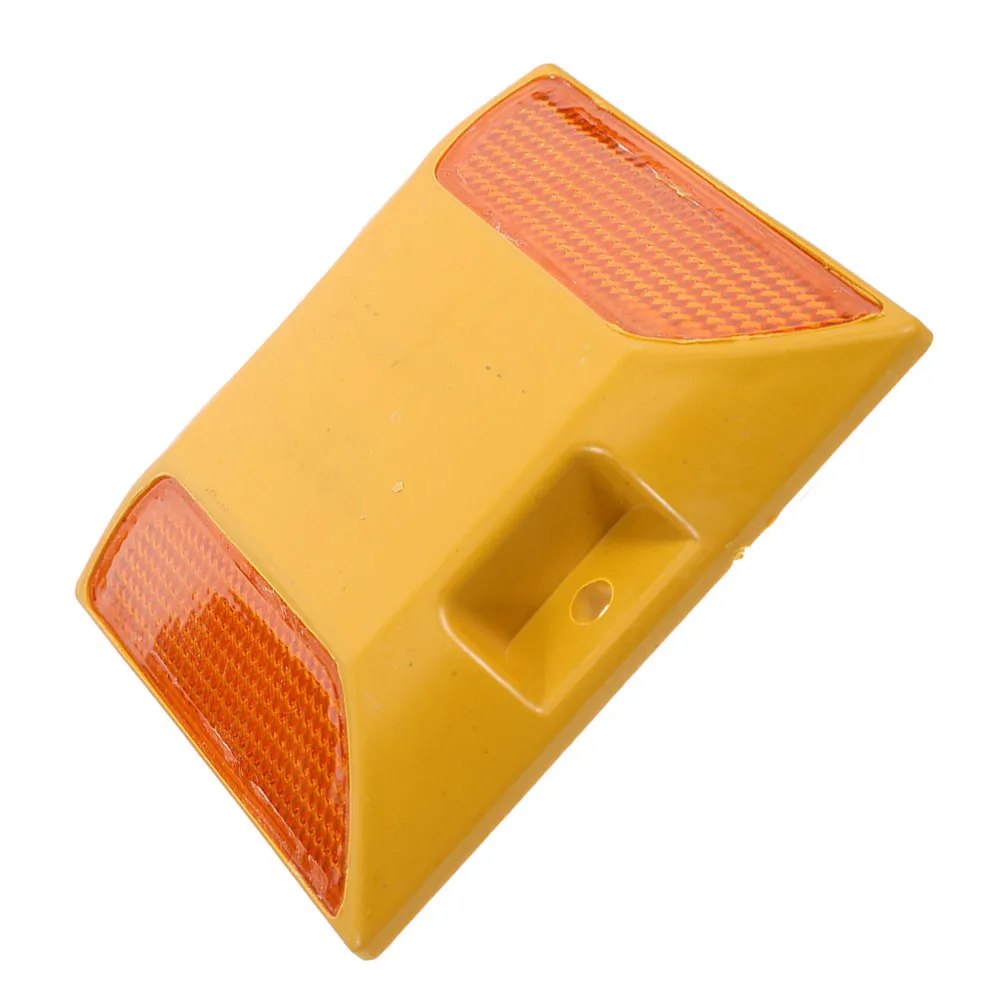 Road Reflectors Plastic Reflective Studs for Driveway Parking Lot Highway Safety Markers High Visibility Night Driving Rain Fog