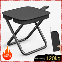 Portable multifunctional outdoor picnic camping folding chair ultra-light fishing stool travel seat backpack-style fishing