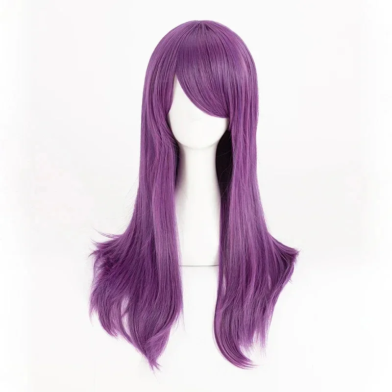 

Anime Tokyo Ghoul Kamishiro Rize Cosplay Wig Women Long Straigt Purple Synthetic Heat Resistant Hair Wigs Halloween Props
