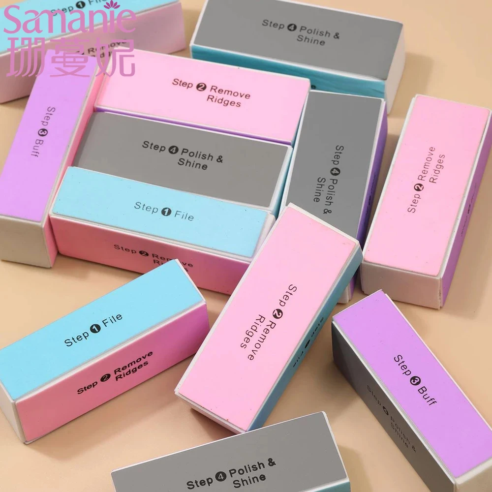 5Pcs Professional 4 Ways Nail Buffing Block Manicure Pedicure Tool Emery Board Nail Art Care Buffing Buffer Sanding Files