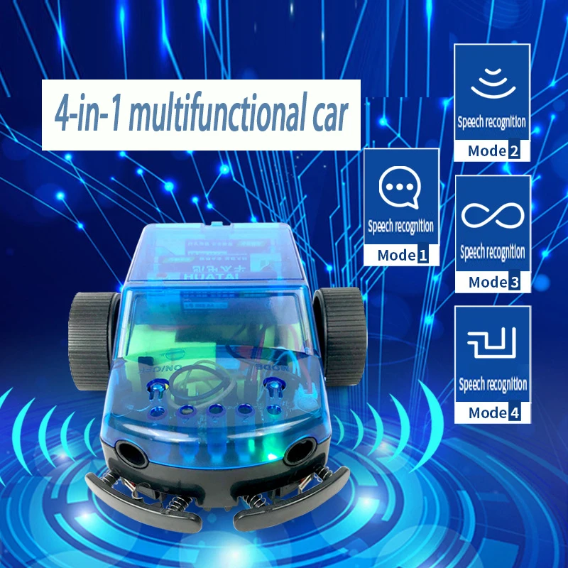 

4 in 1 Development of a multifunctional car scientific experimental set intelligent assembly multifunctional induction robot toy