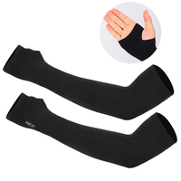 Summer Cool Arm Sleeve Finger Sleeve Ice Cool High Elasticity Outdoor Cycling Fingerless Fishing Customized Ice Silk Sleeve