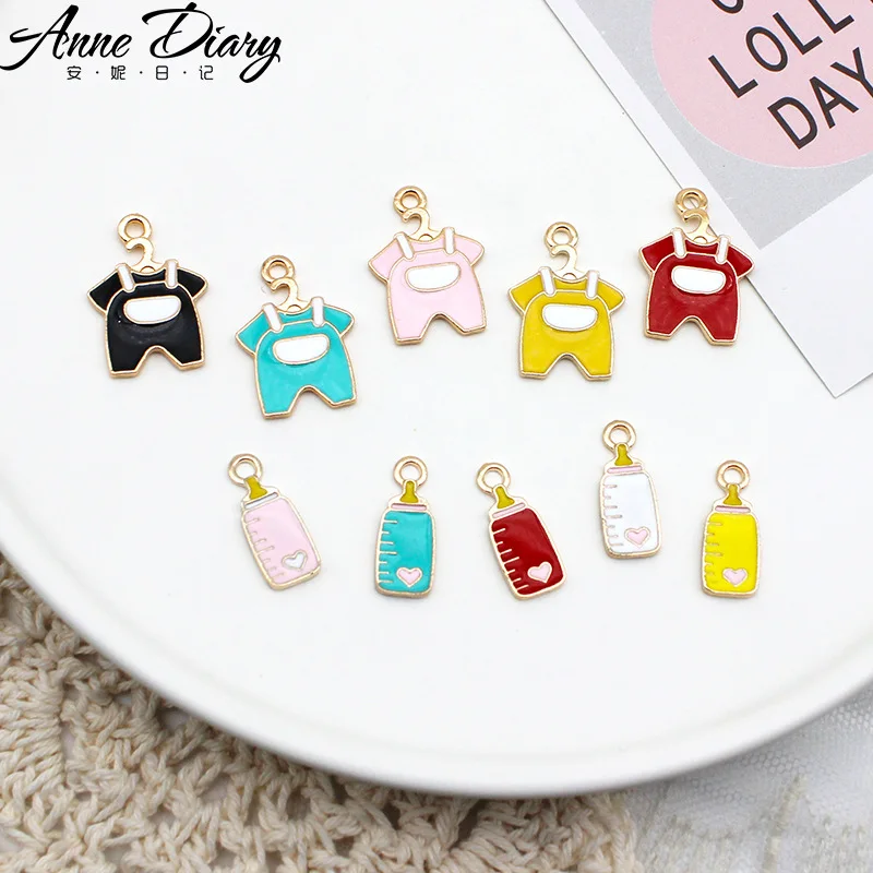 20 pcs/lot Fashion Baby Clothes Feeder Pendant Making Accessories Charms for Women, Earrings/Necklace Handmade DIY Jewelry