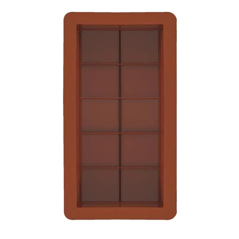 1Pcs 10 Grids Silicone Molding Chocolate Bar Mold Non-Stick Reusable Kitchen Deep Chocolate Mold Multipurpose Large Candy Molds