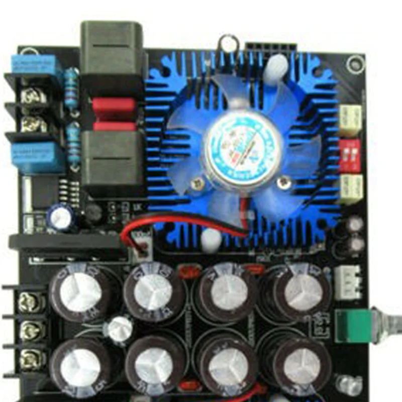 -MEOF ハイパワー Tda8954th デュアルコアデジタルアンプボードオーディオアンプボードアンプボードファンモジュール付き