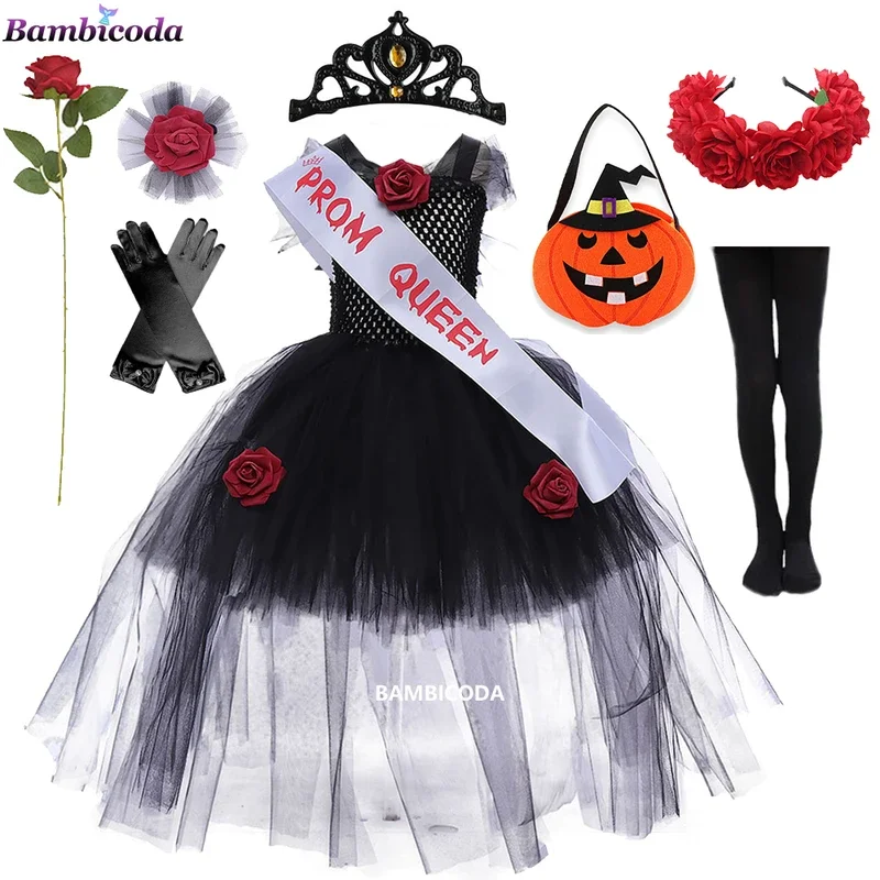 Halloween assustador bruxa vampiro trajes crianças meninas rainha carnaval festa cosplay fantasia vestido zumbi fantasma noiva para mulher