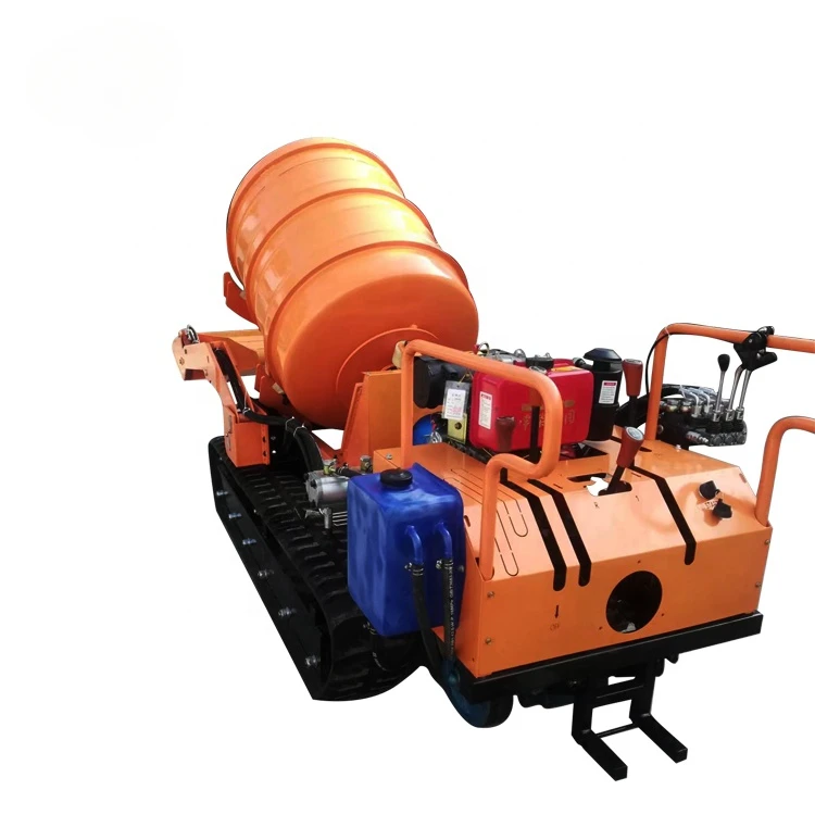 YG Mini Mobile Portable Cement Concrete Mixer Small Hydraulic Shovel Loader Hand-held/stand-driven Crawler Concrete Mixer