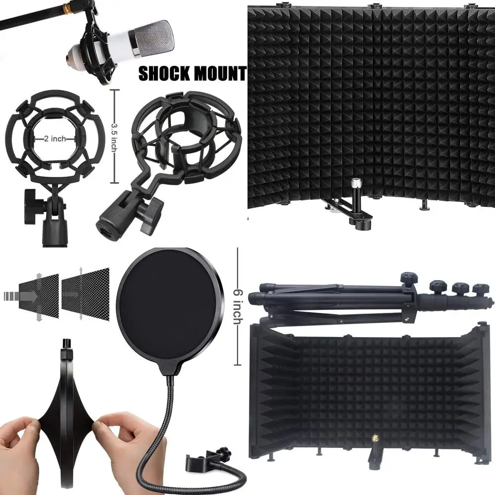 

Microphone Tripod Stand Adjustable 2-6 to 5-10 for Blue, AT2020, AKG, Rode Microphones