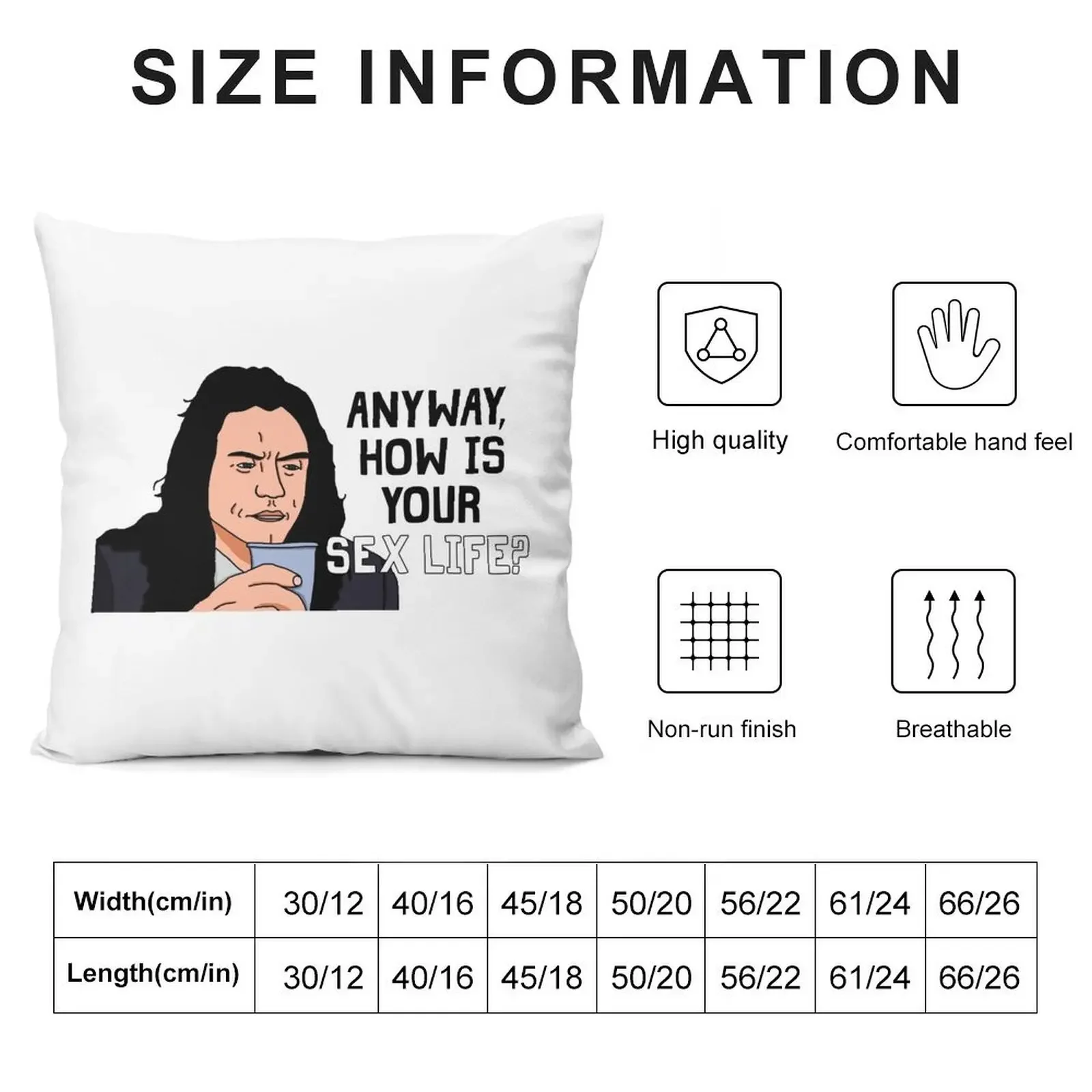 Anyway, How Is Your Sex Life? Throw Pillow Sitting Cushion sleeping pillows pillow