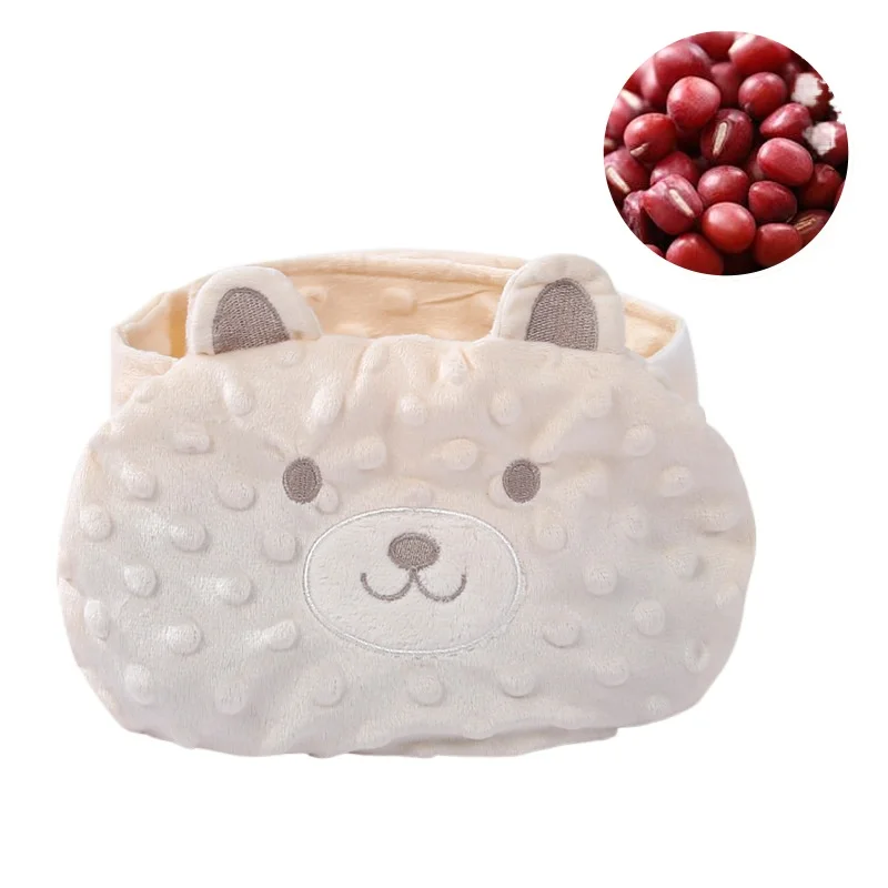 قطعة أثرية مضادة لانتفاخ البطن والمغص لتدفئة البطن، الطفل، حديث الولادة في فبراير، العادم، وسادة ضغط ساخنة للفاصوليا الحمراء