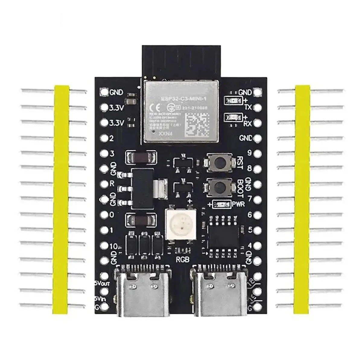 

Плата разработки ESP32-C3 Dual Type-C WiFi Bluetooth BLE5.0 Core Board ESP32C3 Module-ABPS