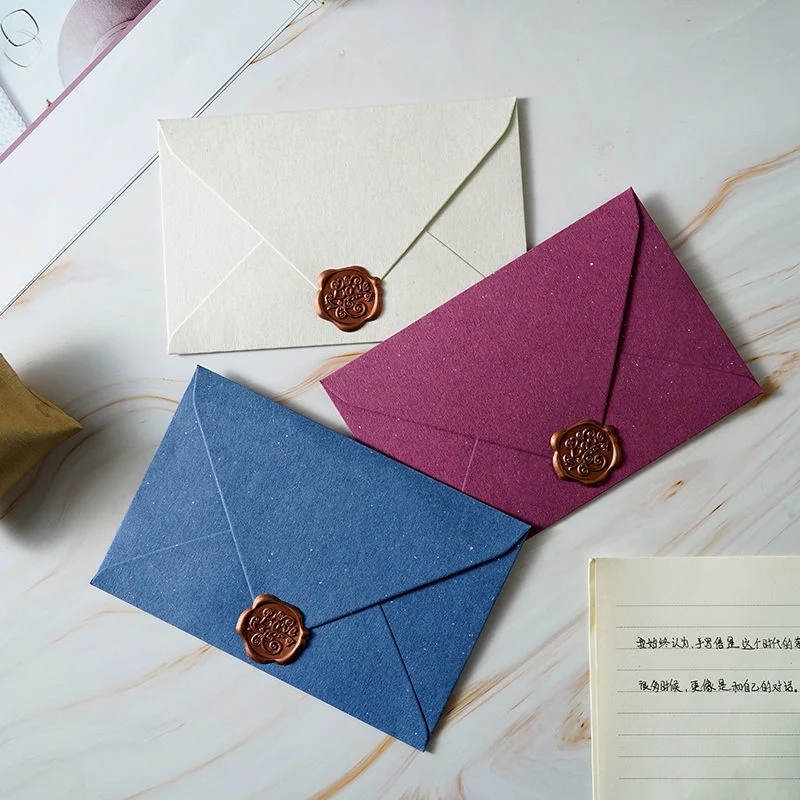 

10pcs/lot Envelope High-grade 250g Paper Small Business Supplies Envelopes for Wedding Invitations Stationery Postcards