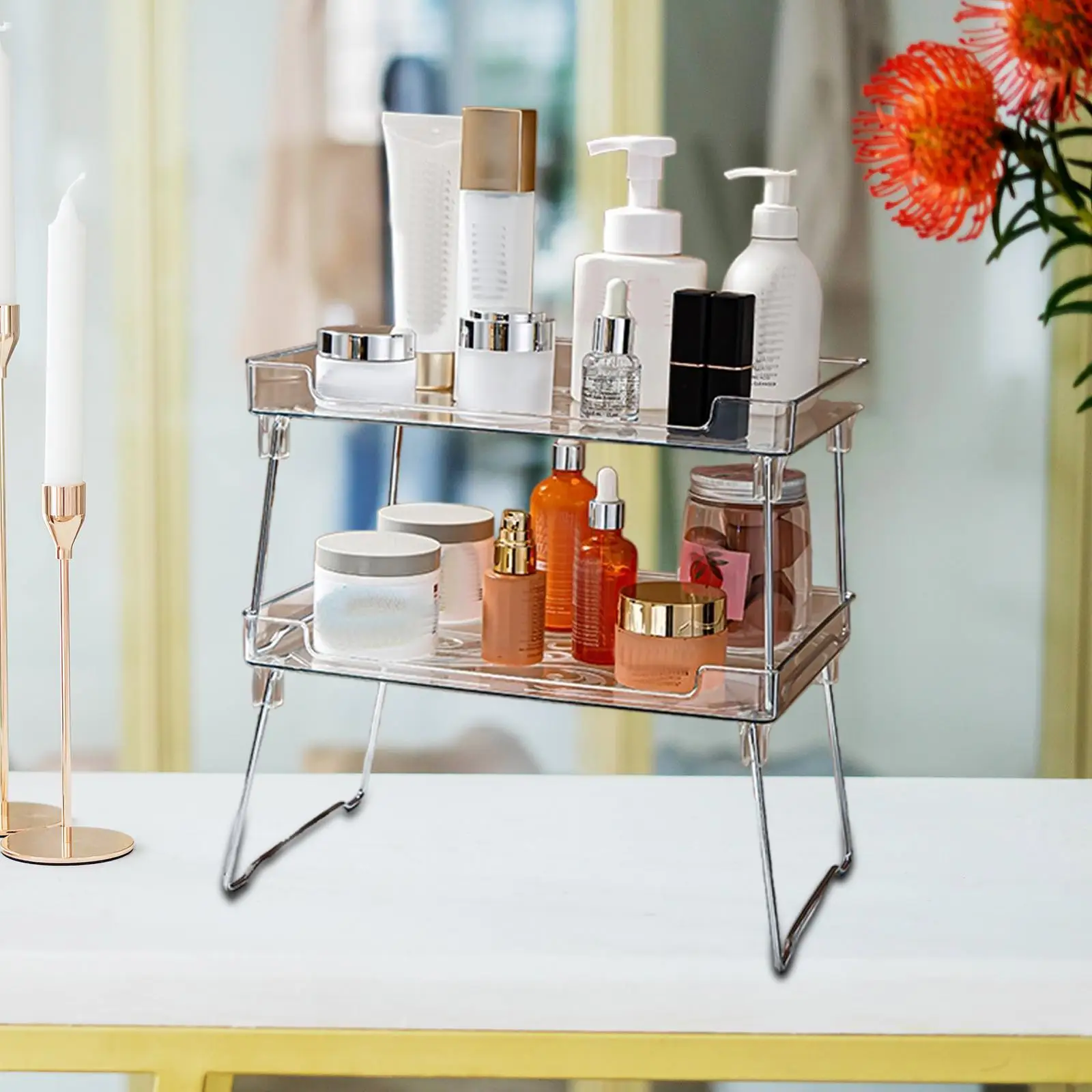 

Table Sundries Display Shelf Bathroom Counter Organizer for Dressing Table