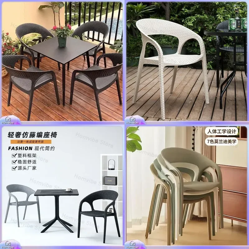 Outdoor Patio Furniture Set 3 Piece Rattan Dining Table and Chairs Waterproof Sunproof Balcony Garden Leisure Seating for