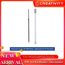 For Artillery SW-X3 X4 3D 24V 48W Ceramic Cartridge Heater Heating Rod 300°C And 100K NTC Thermistor For Sidewinder X3 X4 Series