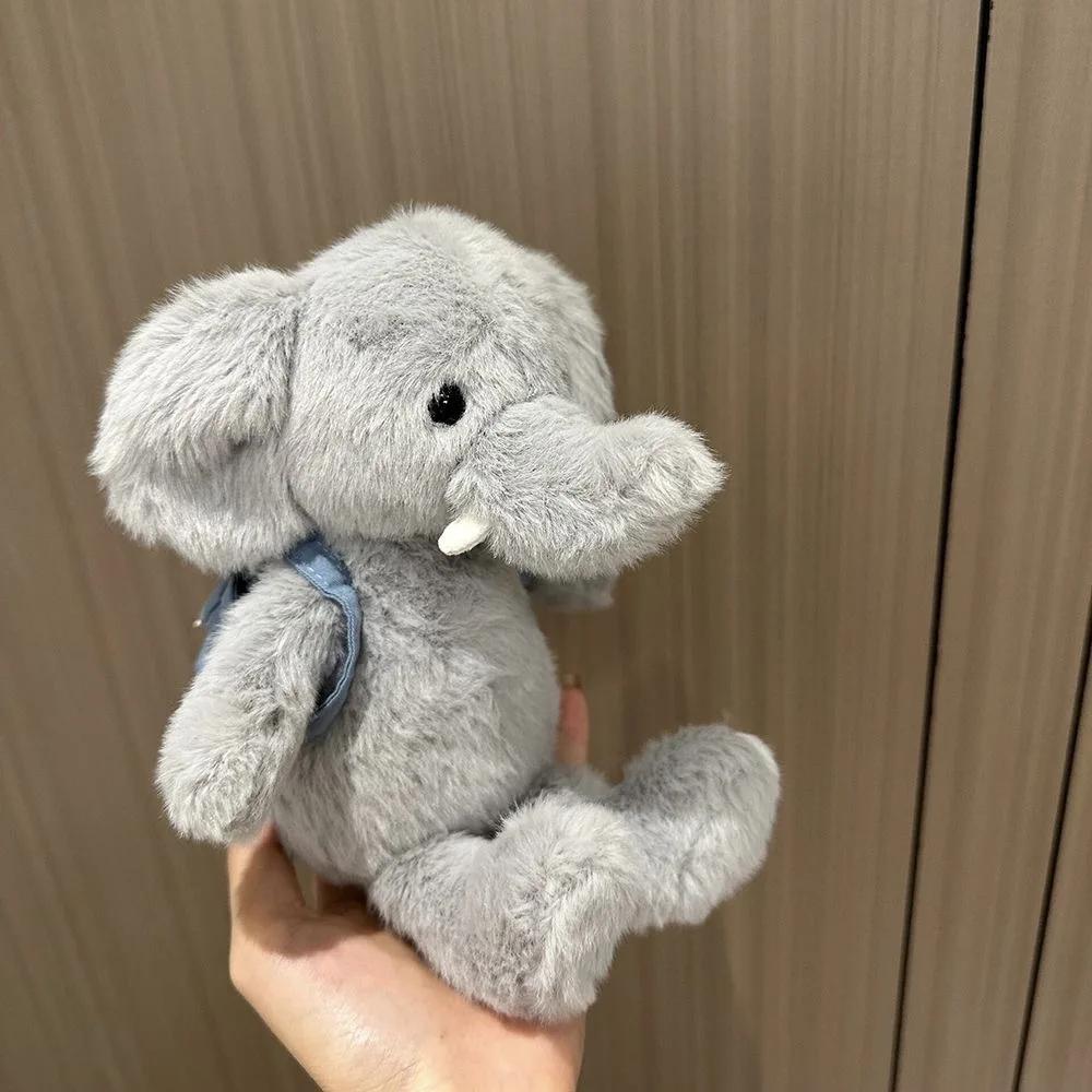 Mochila bebê elefante presente de aniversário pelúcia super macio bonito bebê elefante boneca acalma brinquedo de pelúcia crianças como feriados