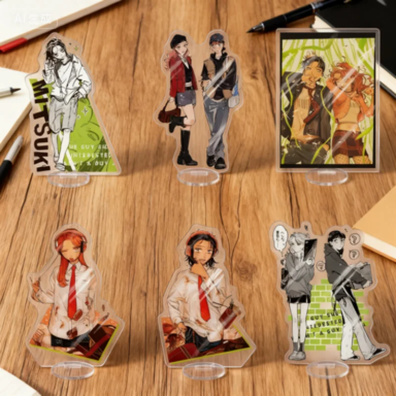 

Anime The guy she was interested in wasn’t a guy at all Acrylic stand standing Desk decoration Koga Mitsuki Oosawa Toy for Gift