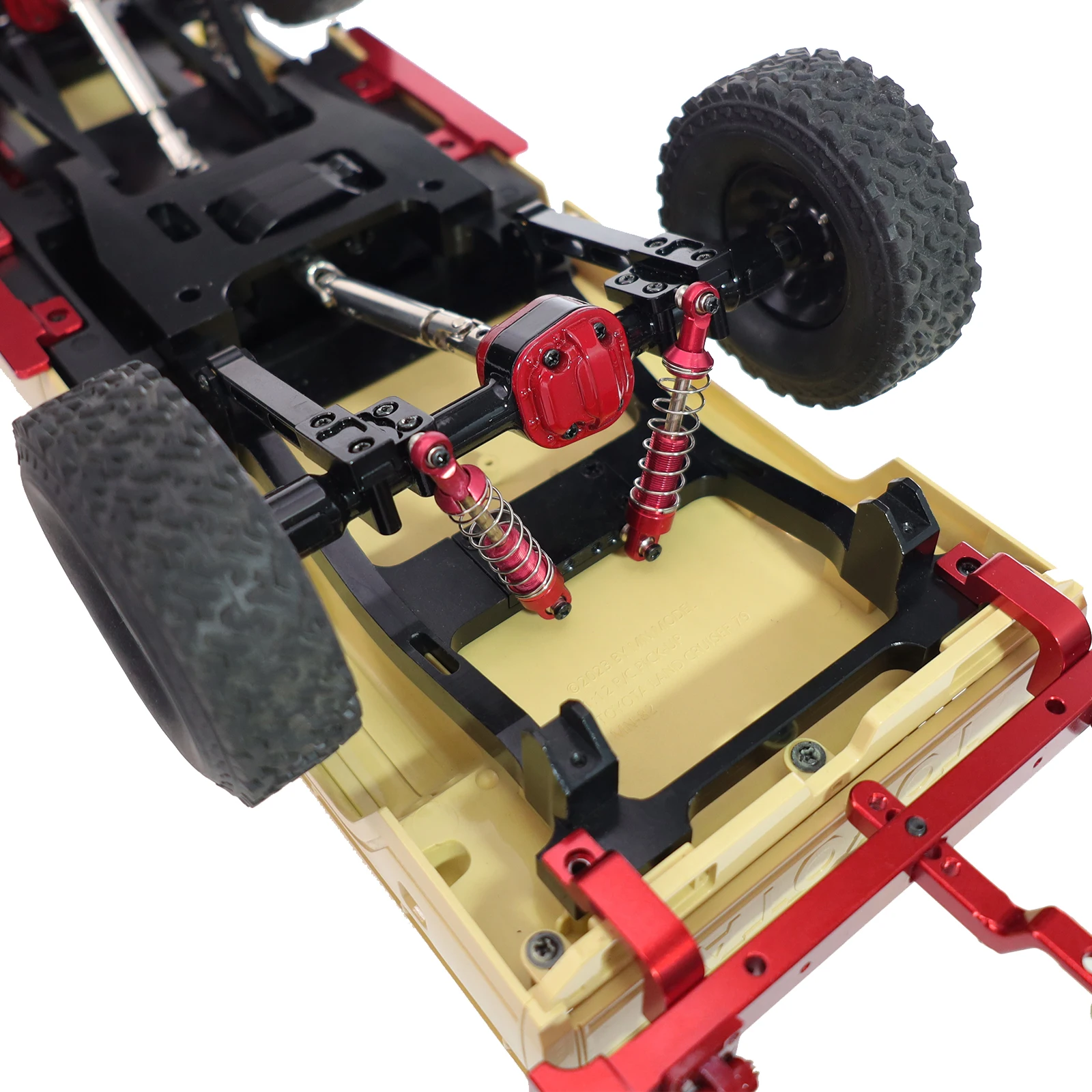 金属製フロントおよびリアアクスルリアプルロッドキット MN モデル 1/12 MN82T LC79 MN82S MN82Pro MN82 リモートコントロールカーアクセサリー用