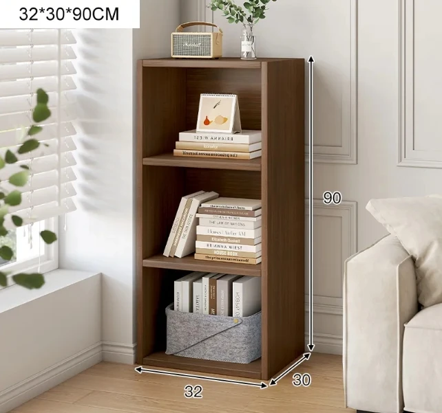 NEIKAI |Corner Small Narrow Standing Bookshelf Storage Cabinet Free Combination