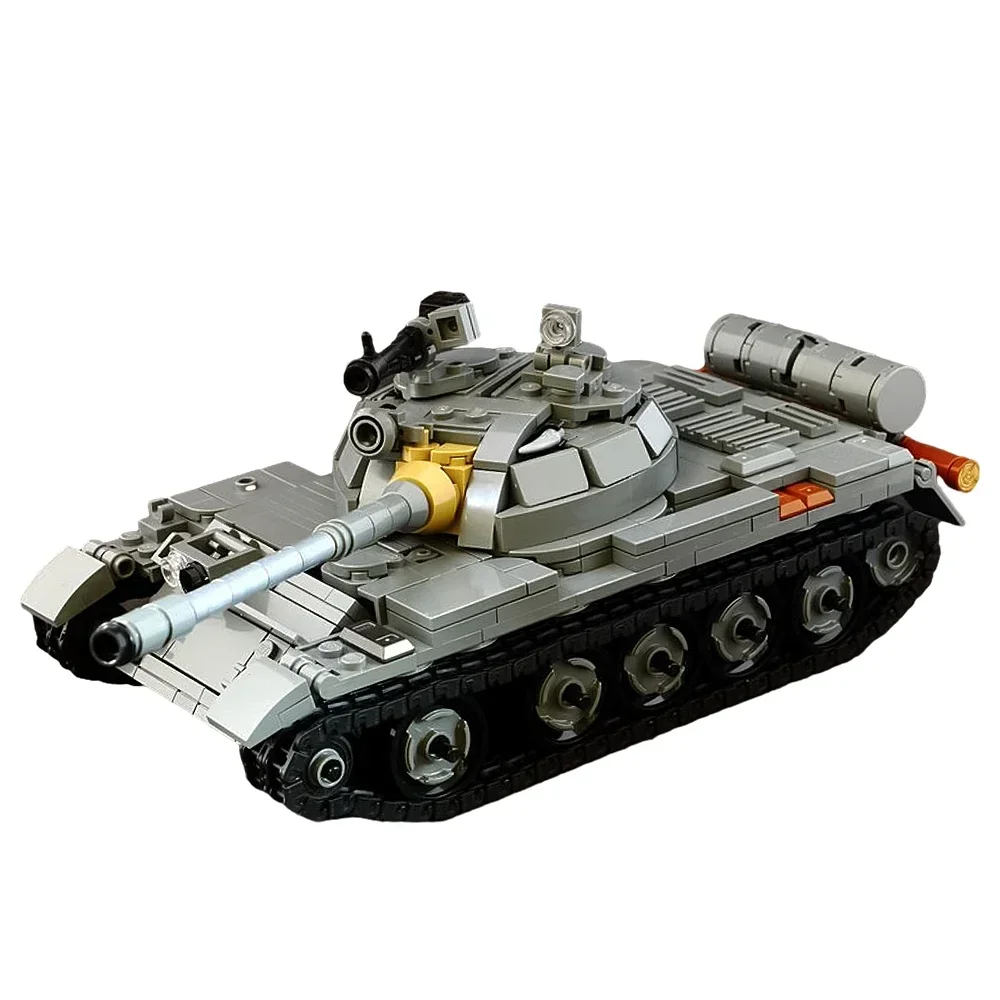 

Gobricks MOC T-55A Medium Tank Bricks Model Soviet Union WW2 SWAT Army Military Tank Vehicles Building Blocks Educational Toys