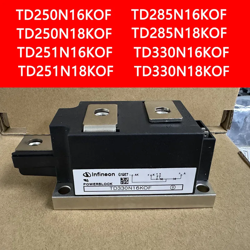 

TD330N16KOF TD330N18KOF TD250N16KOF IGBT Power Module Thyristor Module New Modules And Spot Inventory Guaranteed Quality