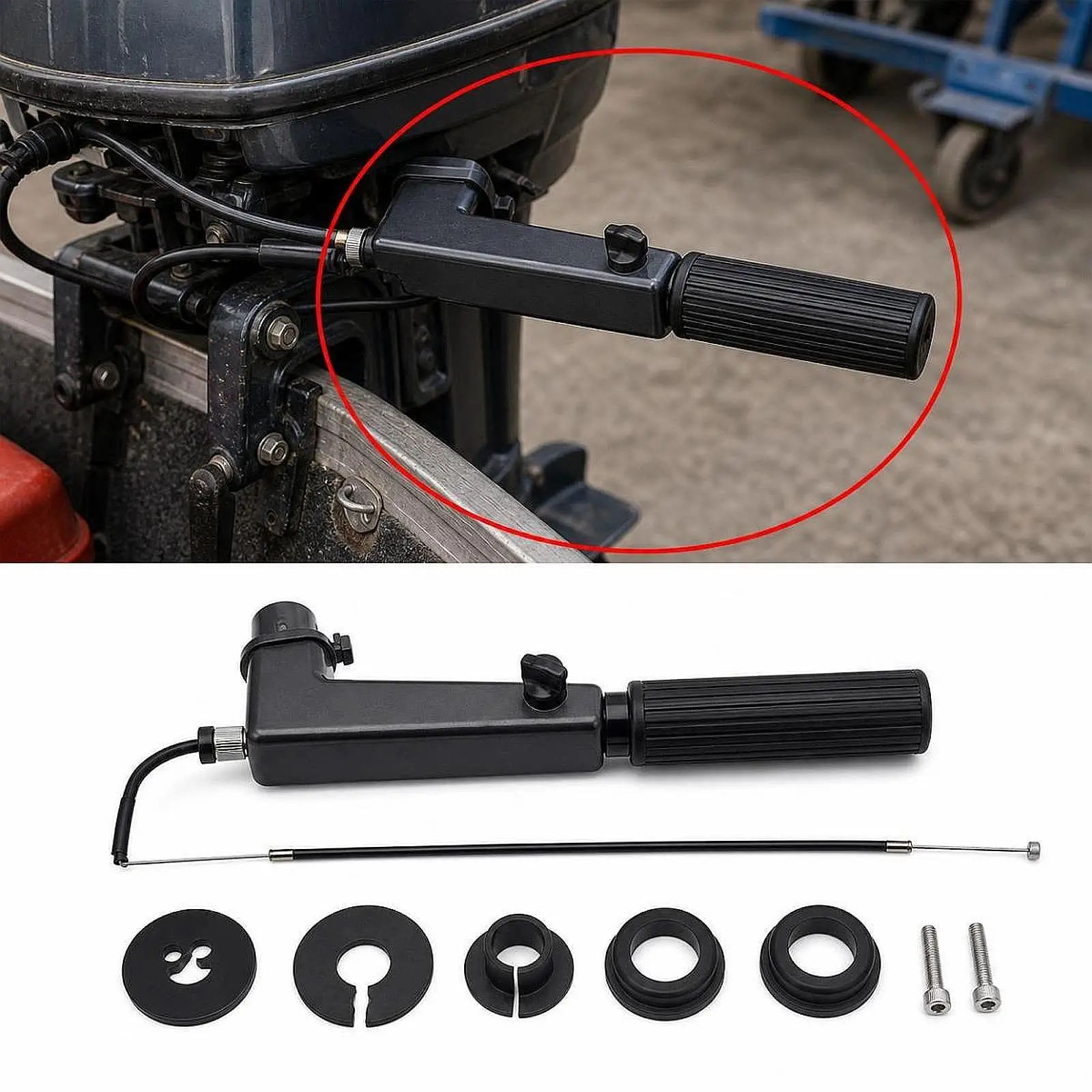 6e0-42111-02-steering-tiller-handle-assembly-stable-performance-outboard-motor-control-lever-for-2-stroke-5csmh-4acmh