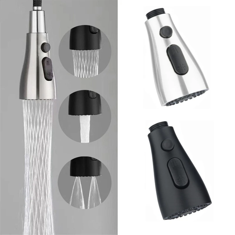 GTBL Pull Out Spray Shower Head Kitchen Spare Replacement Tap Sprayer Water Saving Universal Kitchen Faucet Head Aerator image 3