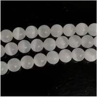 5A Natural Aurora white Gypsum Stone Beads Selenite Clear Stone Round Loose Beads For Jewelry Making Diy Bracelets 6 8 10mm 15\