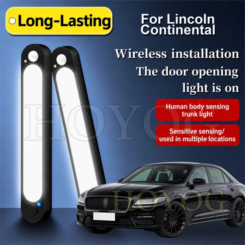 For Lincoln Continental 2016-2020 Car Trunk Light LED Lamp Motion Sensor Magnetic Boot Cargo Light Sedan Interior Cabin