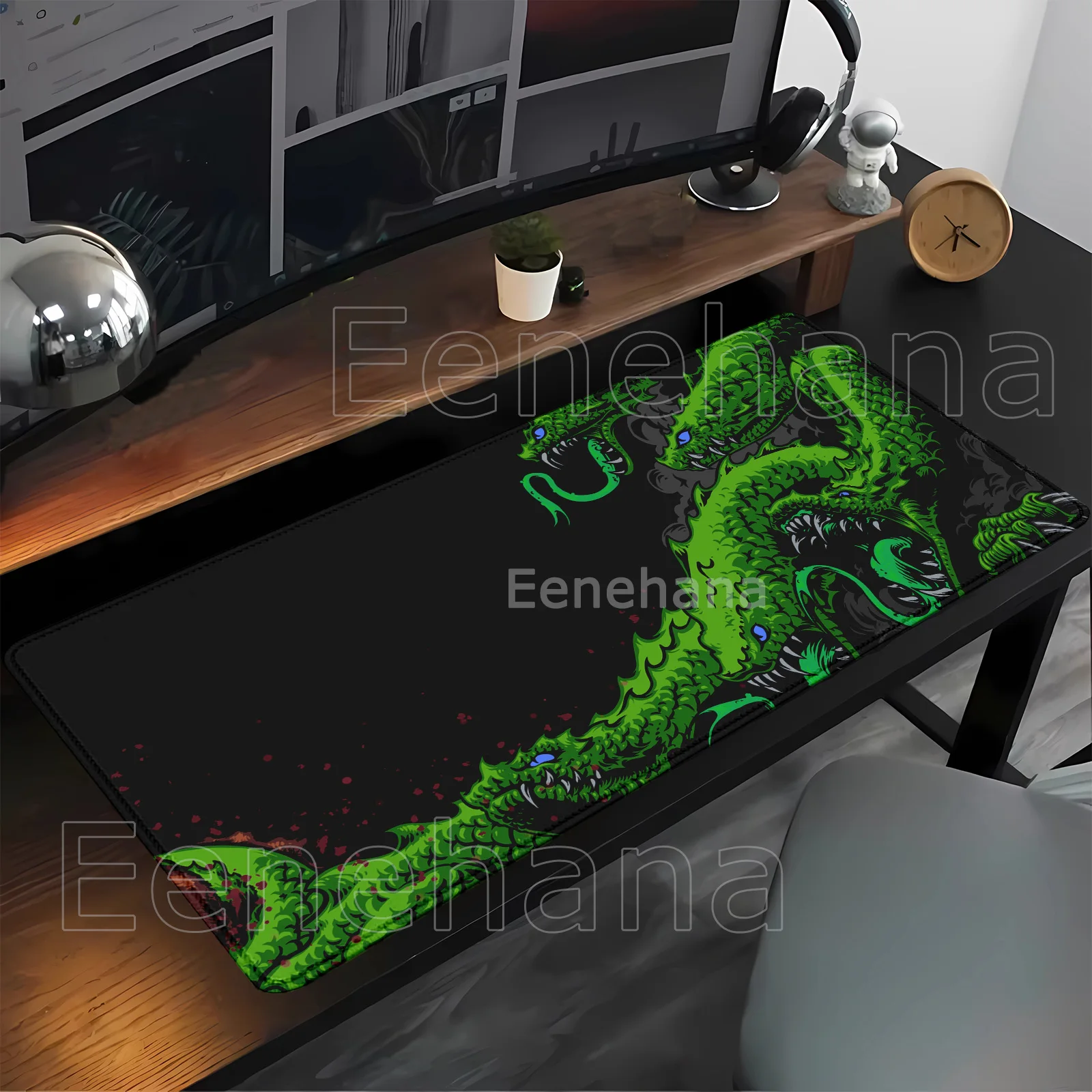 

snake monster Mouse Pad Non-slip Gamer HD Printing PC Gaming office Accessorie Mousepad Computer overlock 400x900mm XXL Desk Mat