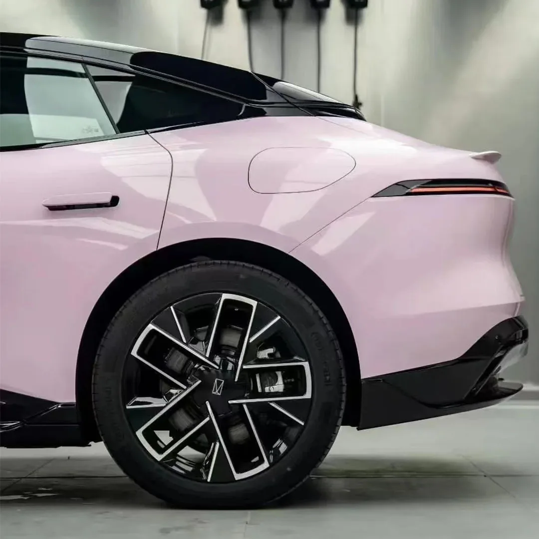 TRG film high-quality vehicle color changing film: Crystal Haitang powder (glossy PET vinyl film - original car paint series)