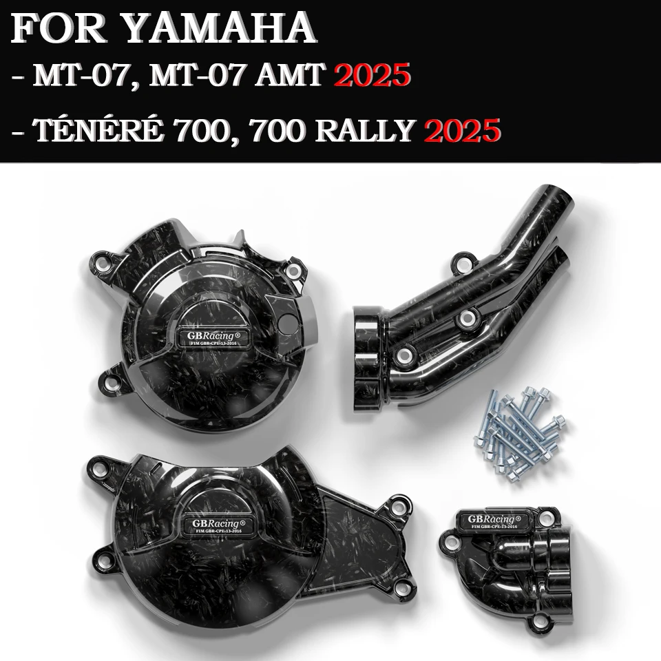 

Комплект защиты двигателя motocicletas GBRacing (вторная крышка + крышка сцепления) — разработанный 2025 для моделей Yamaha MT-07/Ténéré 700