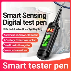 ANENG B15 AC25-250V Cloak 3.5mm Color Light Multifunctional Circuit Detection Pen One Word Screwdriver Sound and Light Alarm