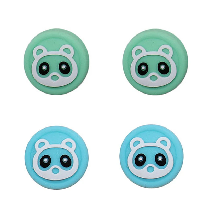 4 Buah Aksesori Tutup Tongkat Pegangan Silikon untuk Tutup Pelindung Sakelar Nintendo Joycon untuk Pengontrol Joystick Gamepad NS Lite